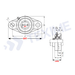 Roulement à billes à contact oblique GB40250-S01